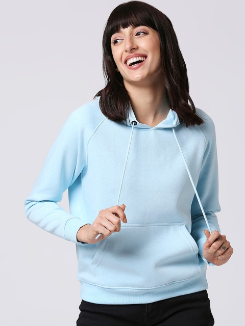 

Bewakoof Women Blue Solid Sweatshirt