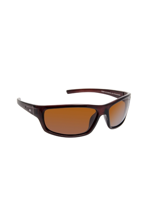 David Blake Unisex Sports Polarised & UV Protected Sunglasses CNSGDB1920, Brown