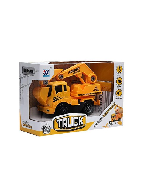

Wembley Toys Kids Yellow & Black DIY Friction Construction Excavator Vehicle Truck