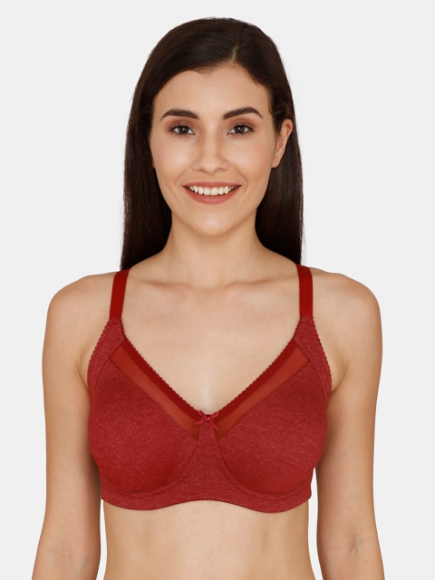 

Zivame Red Solid Non-Wired Non Padded Everyday Bra ZI10ITCOREZIRED