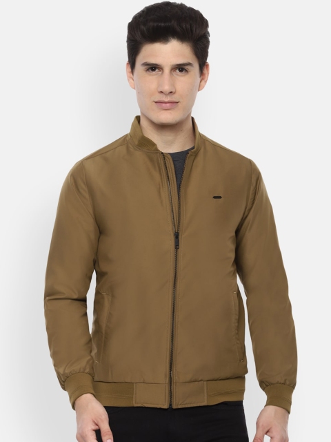 Van Heusen Sport Men Khaki Solid Bomber