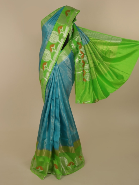 

Pothys Blue Woven Design Saree