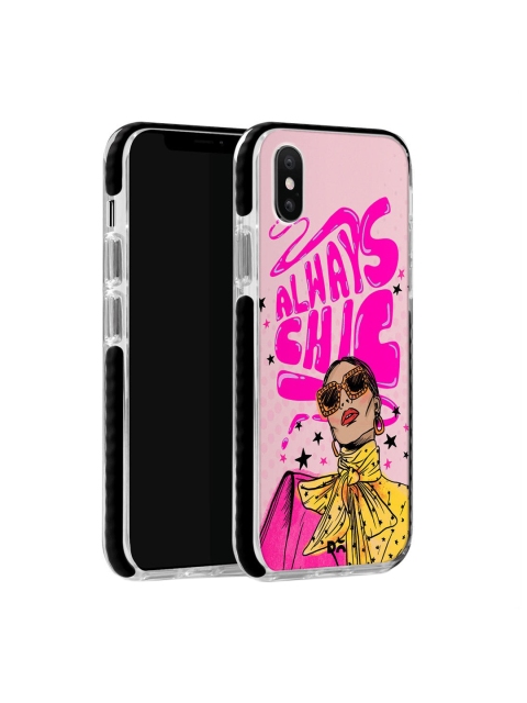 

DailyObject Pink & Yellow Always Chic Stride iPhone XS Back Cover
