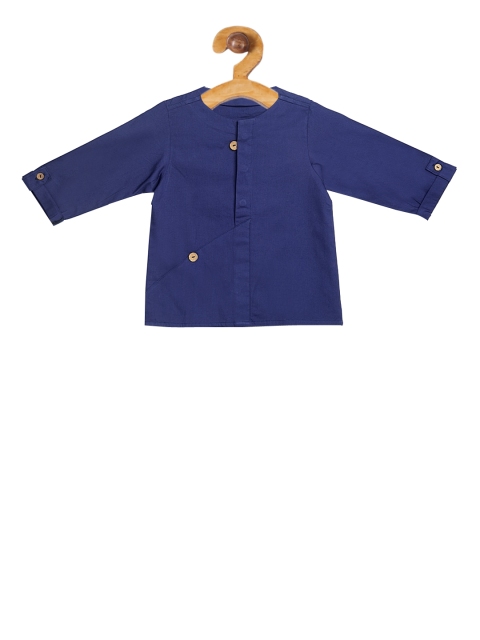 

Zotw Kids Blue Solid Straight Kurta