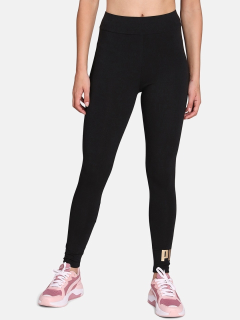 

Puma Women Black Solid Ankle-Length Leggings