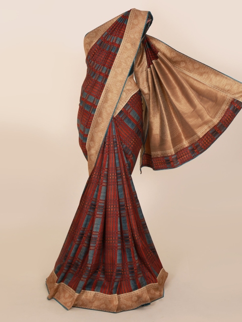 

Pothys Multicoloured Striped Saree, Multi