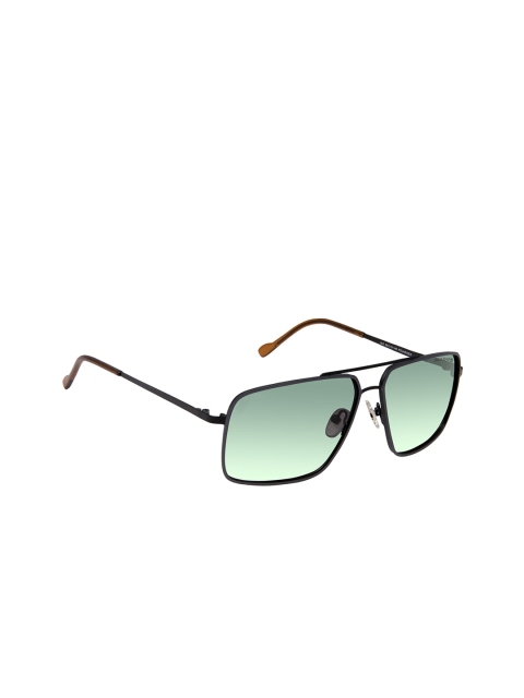 

David Blake Unisex Polarised and UV Protected Rectangle Sunglasses CNSGDB2103, Grey