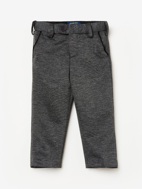 

Fame Forever by Lifestyle Boys Grey Self Design Regular Trousers