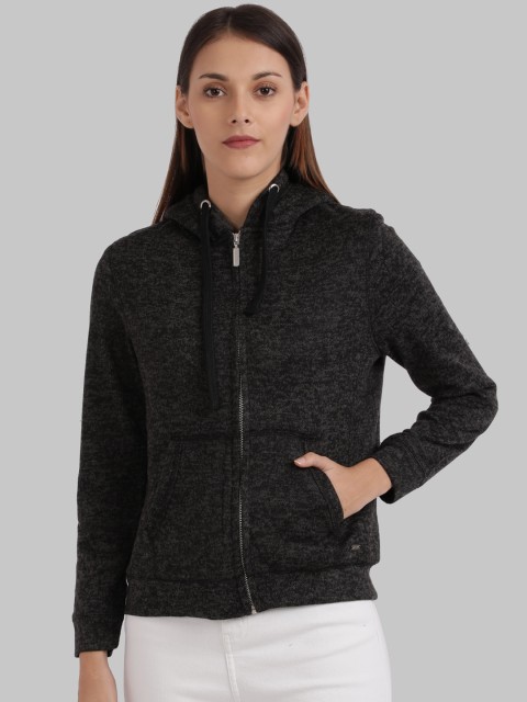 

Parx Women Black Solid Sweatshirt