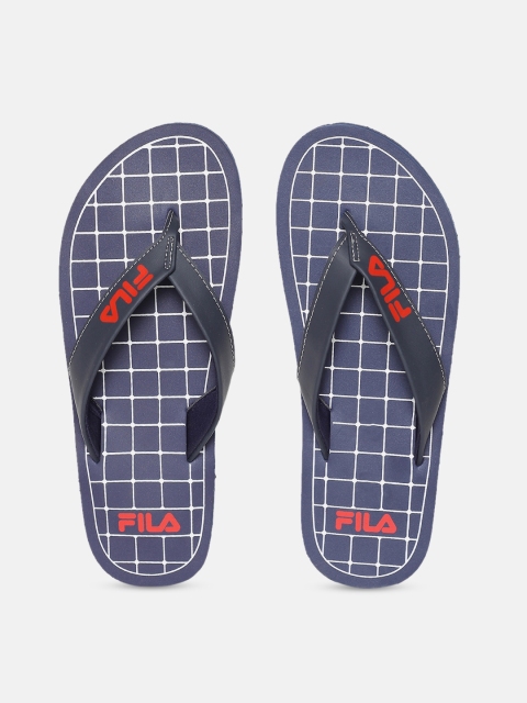 

FILA Men Blue Printed Thong Flip-Flops