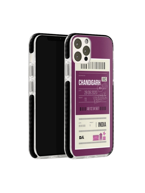 

DailyObjects Purple & White Chandigarh City Tag iPhone 12 Pro Stride Case Cover