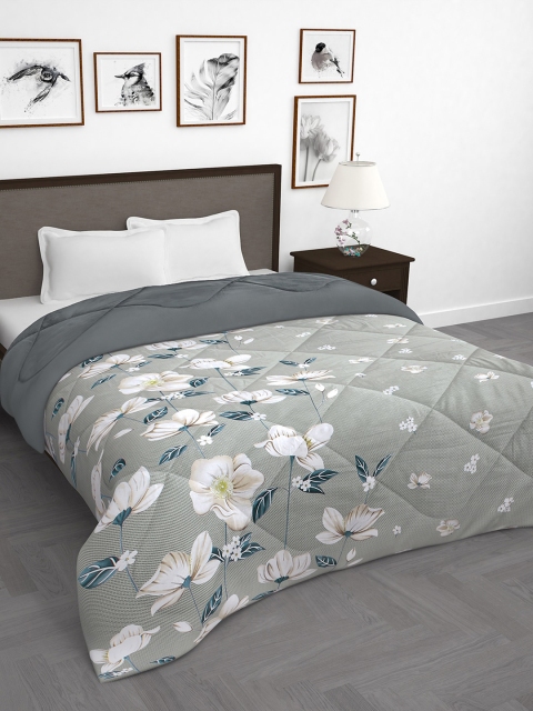 

Story@home Grey Floral Mild Winter 200 GSM Double Bed Comforter