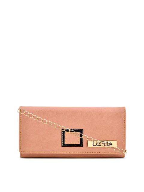 LaFille Women Pink Solid Two Fold Wallet