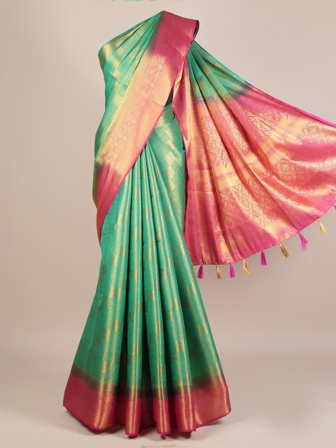 

Pothys Green Woven Design Saree
