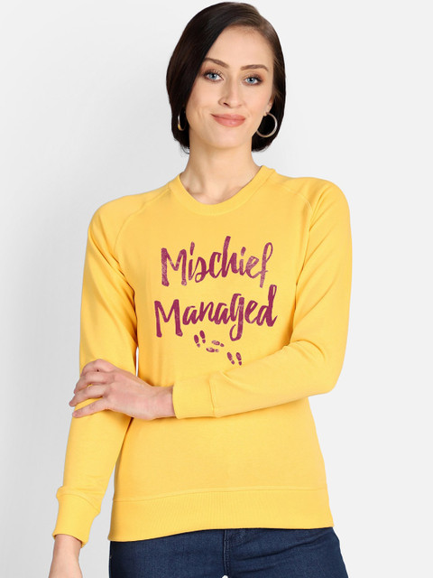 

Free Authority Women Yellow & Pink Harry Potter Print Sweatshirt
