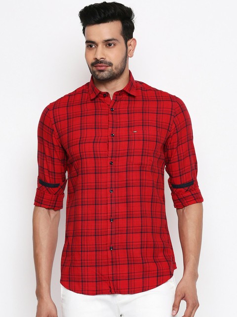 

Killer Men Red & Black Checked Casual Shirt