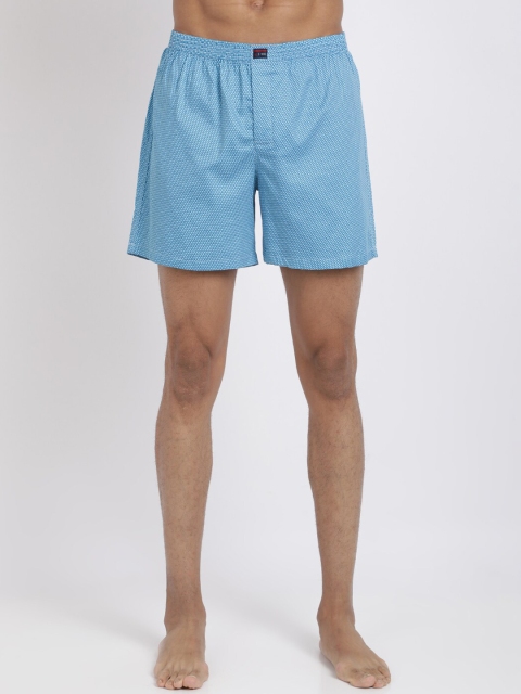 

IVOC Men Blue Printed Pure Cotton Boxers
