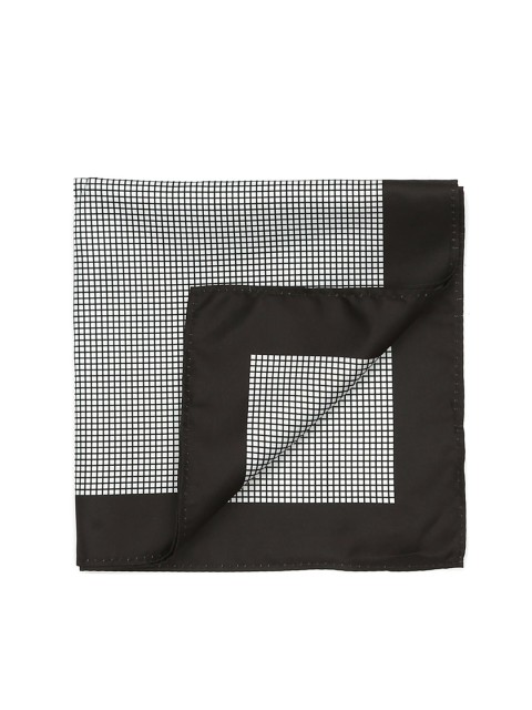 

Arrow Men Black & White Checked Pocket Square