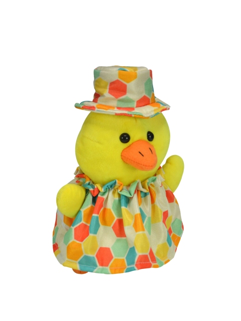 

Ultra Kids Yellow & Orange Cuddly Soft Dressed Up Chicken Plush Stuffed Animal Soft Toy