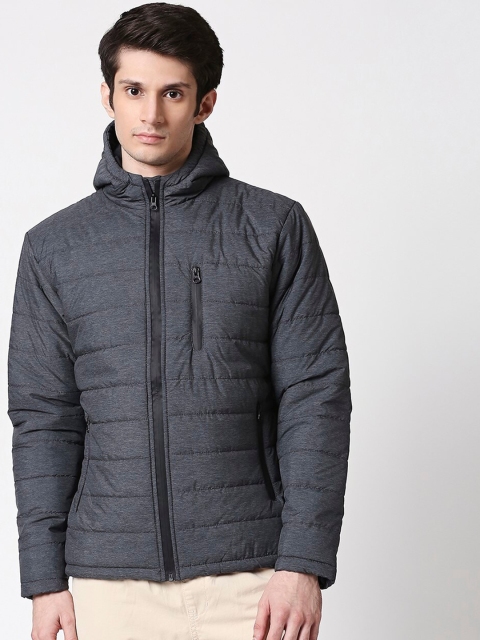 

Bewakoof Men Grey Solid Puffer Jacket