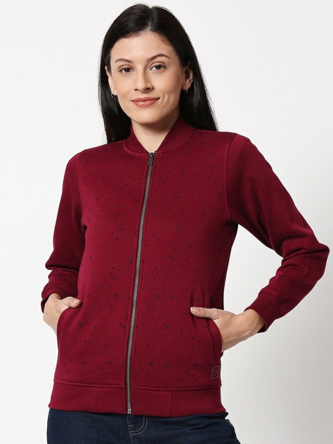 

Bewakoof Women Red Solid Bomber