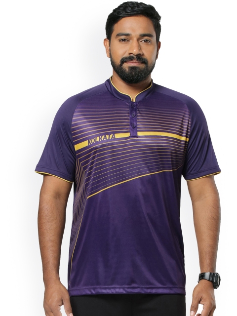 

FLX By Decathlon Men Blue Striped Kolkata Sports Jersey