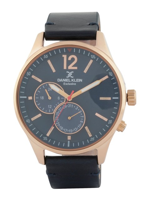 

Daniel Klein Men Blue & Black Analogue Leather Watch DK11501-2
