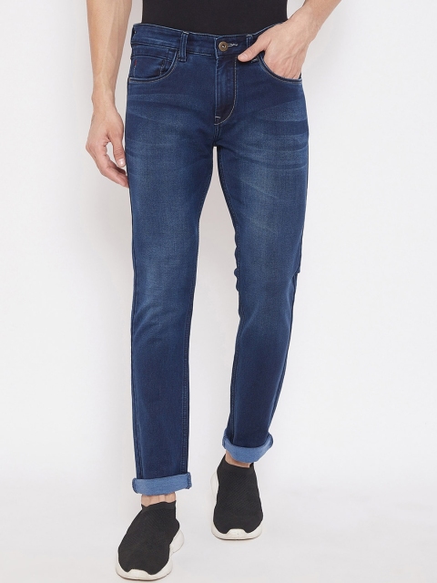 

C9 AIRWEAR Men Blue Regular Fit Mid-Rise Low Distress Jeans