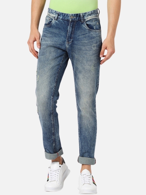 

MARCA Disati Men Blue Slim Fit Mid-Rise Mildly Distressed Jeans