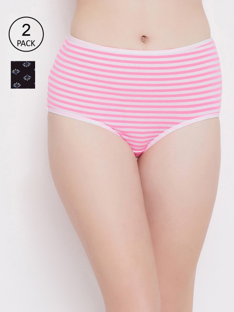 

Clovia Women Pack Of 2 Assorted Sustainable Hipster Briefs COMPNC826