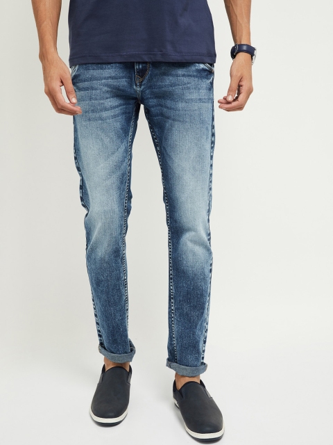 

max Men Blue Skinny Fit Mid-Rise Clean Look Stretchable Jeans
