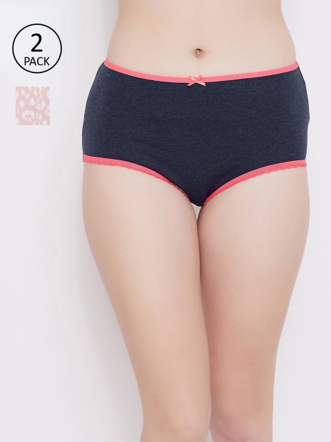 

Clovia Women Pack of 2 Assorted Hipster Briefs