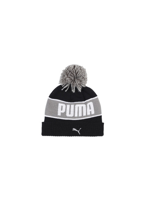 

Puma Unisex Black & Grey Printed Beanie