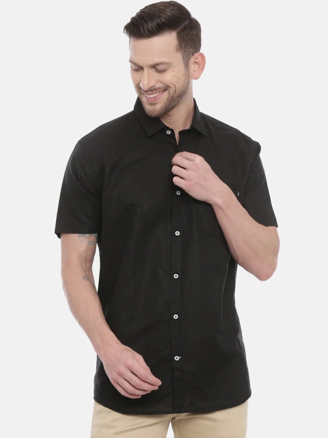 Khoday Williams Men Black Regular Fit Solid Casual Shirt