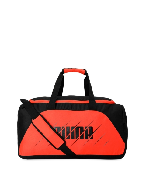 

Puma Unisex Black & Red Colourblocked Duffel Bag