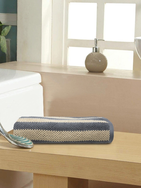 

Trident Grey & Beige Striped 500 GSM Bath Towel