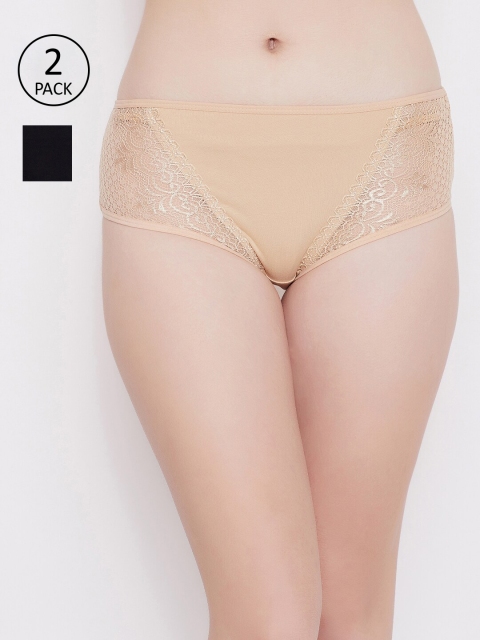

Clovia Women Pack Of 2 Assorted Sustainable Hipster Briefs COMPNC811