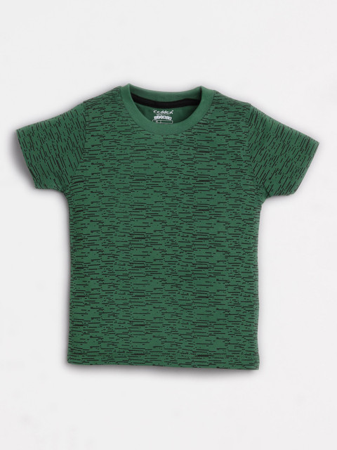 

Redden Boys Green Printed Round Neck T-shirt