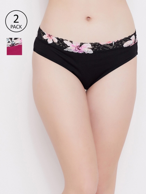 

Clovia Women Pack of 2 Assorted Sustainable Bikini Briefs-COMPNC812S