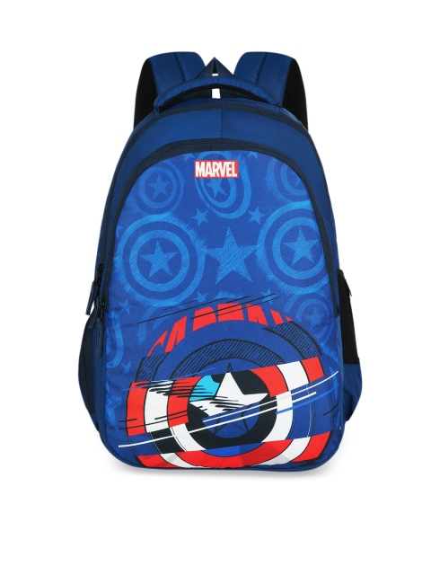 

Priority Boys Blue & Red Captain America Printed Backpack
