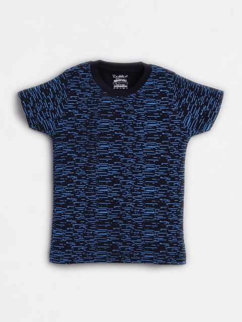 

Redden Boys Navy Blue Printed Round Neck T-shirt