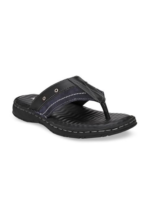 

SHENCES Men Black Comfort Sandals