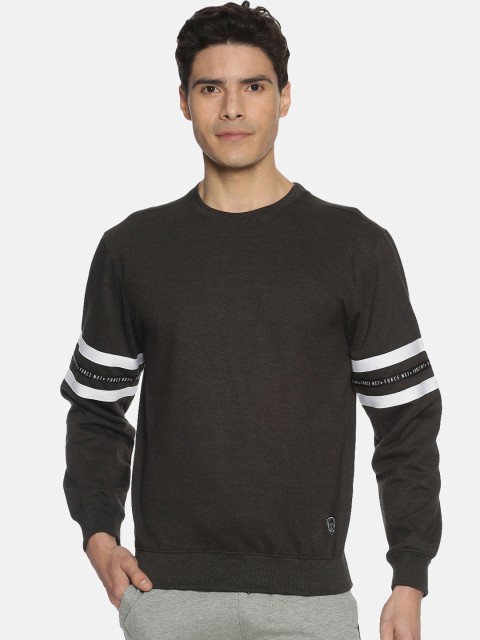 

Force NXT Men Charcoal Solid Sweatshirt