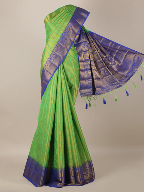 

Pothys Green Woven Design Saree
