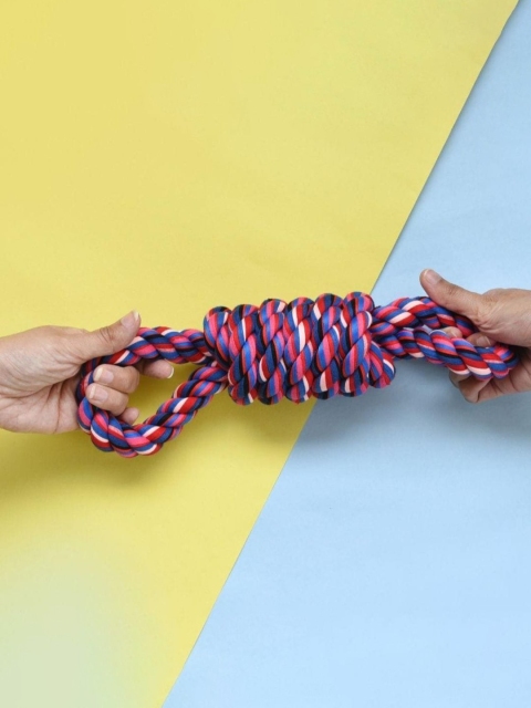 

Heads Up For Tails Multicoloured Helix Rope Dog Toy, Multi