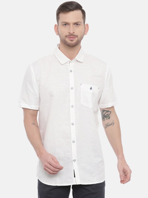 

Khoday Williams Men White Regular Fit Solid Casual Shirt