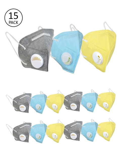 

OOMPH Unisex Pack Of 15 5-Ply N95 Protective Masks, Blue
