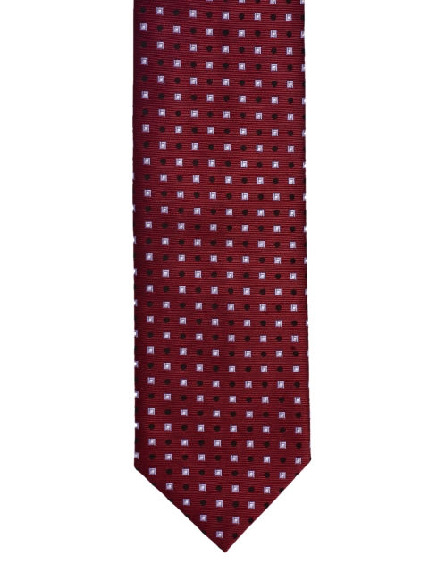 

BuckleUp Men Maroon Printed Broad Tie