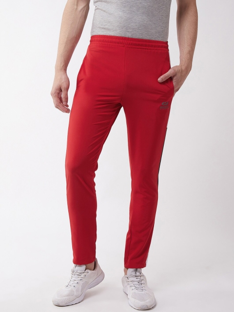 

Masch Sports Men Red Solid Slim Fit Track Pants
