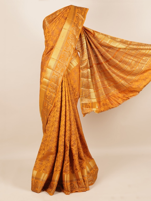 

Pothys Mustard Woven Design Saree